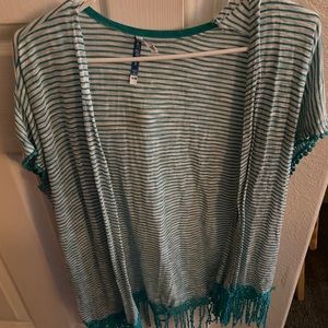 Wallflower cardigan shawl